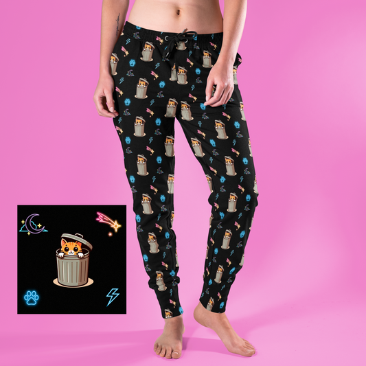 Neon Kitten Pajama Pants